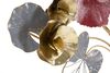 Particolare di Quadro in metallo fiore rosso con foglie 76x111,8  41316