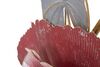 Ulteriore dettaglio di Quadro in metallo fiore rosso con foglie 76x111,8  41316