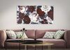 Immagine aggiuntiva di Quadro con fiorellini rosso porpora 120x60cm  40343
