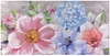 Ulteriore dettaglio di Quadro grande 120x60 fiori azzurri e rosa  43447