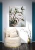 Immagine aggiuntiva di Quadro 80x100 fiori bianchi e foglie verdi  40276