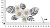 Quadro decorativo fiori eleganti su manto di foglie nei toni del grigio 66x39  40790 - foto 5