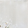 Immagine aggiuntiva di Quadro mazzo di fiori bianchi con foglie verdi in vaso sfumature grigie 60x90