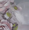 Altra foto Quadro fiori di rosa in vaso bianco largo 70cm e alto 100cm