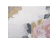 Particolare di Quadro lungo verticale con fiori rosa e dettagli grigi neri e oro 80x100  40350