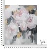 Quadro lungo verticale con fiori rosa e dettagli grigi neri e oro 80x100  40350 - foto 6