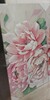Immagine aggiuntiva di Quadro orizzontale verticale con fiori rosa e bianchi con foglie verdi 120x60