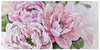 Ulteriore dettaglio di Quadro orizzontale verticale con fiori rosa e bianchi con foglie verdi 120x60