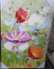 Quadro dipinto fiori colori vivaci prato verde 60x90cm - modello B 40117 COLORI E LUCI