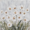 Quadretto fiori di campo bianchi 30x30  41385