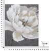 Quadro 80x100 grande fiore bianco con sfondo grigio  40277 - foto 5