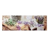 Quadro lavanda in vasetto in sacchetto e sapone stampa su tela 135x45 COLORI E LUCI