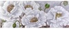 Quadro grande mod. B con splendidi fiori bianchi e pistilli brillantini 150x60cm 40112 COLORI E LUCI