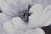 Altra foto Quadro lungo orizzontale fiori bianchi su sfondo nero blu 90x60cm