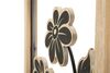 Ulteriore dettaglio di Pannello quadro in metallo e legno antichizzato fiori 30x60  41104
