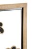 Particolare di Originale quadro in metallo e legno 30x60 con fiori B  41105