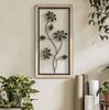 Originale quadro in metallo e legno 30x60 con fiori B  41105 - foto 4