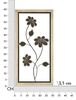 Originale quadro in metallo e legno 30x60 con fiori B  41105 - foto 5