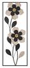 Quadro metallo legno stretto e alto 27x70 fiori Mod. A  41106