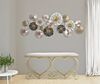 Quadro meraviglia di fiori e foglie rose gold rame decoro parete 133,5x54,5  40792 - foto 4