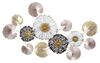 Quadro decorazione a parete fiori e foglie rose gold rame 106x60,5  40793