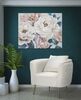 Immagine aggiuntiva di Quadro rettangolare 100x80cm fiori bianchi e rossa belle foglie verdi  40349