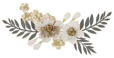 Composizione decorativa da appendere a quadro con ramo di fiori 90,2x41,9  41315