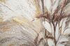Particolare di Quadro alto verticale delicato tonalit&agrave; beige e tortora vaso di fiori e pampas 60x120