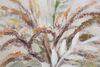 Ulteriore dettaglio di Quadro alto verticale delicato tonalit&agrave; beige e tortora vaso di fiori e pampa