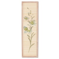 Quadro fiori verticale stretto in bamb&ugrave; con cornice 35x120 cm  45762