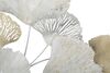 Immagine aggiuntiva di Quadro a pannello foglie con soffio di vento oro grigio argento bianco 85,5x1