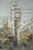 Ulteriore dettaglio di Quadro Londra con alberi e automobile 120x80  40394