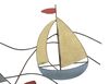 Decorazione barche a vela con le onde quadro in metallo 114,5x62,5cm 40318 40318 - foto 7