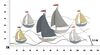 Decorazione barche a vela con le onde quadro in metallo 114,5x62,5cm 40318 40318 - foto 9