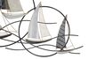 Immagine aggiuntiva di Decorazione a parete mare con barche a vela e onde 123x100  41293