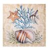 Immagine aggiuntiva di Quadretti 40x40cm con conchiglie, coralli e pesciolino rosso  39162