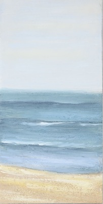 Quadretto 30x60 scorcio di mare con spiaggia e onde A 41360 COLORI E LUCI