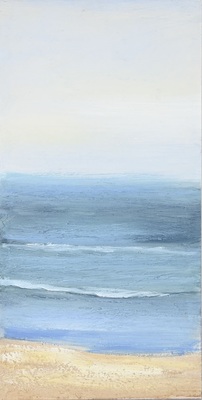 Quadretto 30x60 scorcio di mare con spiaggia e onde B 41361 COLORI E LUCI