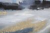 Quadro astratto paesaggio di mare con tocco dorato 120x60 40331 COLORI E LUCI - foto 4