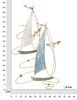 Quadro barche a vela in metallo azzurro oro e onde 51,4x87  41135 - foto 5