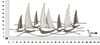 Quadro decorativo in metallo barchette sul mare 100x44  40796 - foto 5