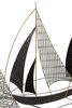 Particolare di Quadro decorazione parete metallo barche a vela 91x55,9  40794