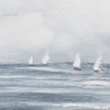Ulteriore dettaglio di Quadro faro con casetta sul mare e barche 120x60  42369