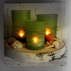 Immagine aggiuntiva di Quadro stampa mare atmosfera con led conchiglie e candele 40x40cm  43550