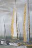 Particolare di Quadro mare barche a vela 100x80 particolari oro  40809