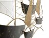 Particolare di Quadro in metallo barche a vela onde mare dorate 115x63  40505
