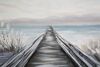 Particolare di Quadro lungo orizzontale pontile sul mare 120x80  40351
