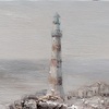 Quadro materico scogli con faro 120x60  42362 - foto 4