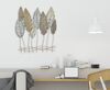 Quadro in metallo design composizione in rilievo di foglie 87x75cm  40304 - foto 7