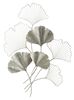 Immagine aggiuntiva di Decorazione a quadro in metallo argento foglie griglia 62x86  40444